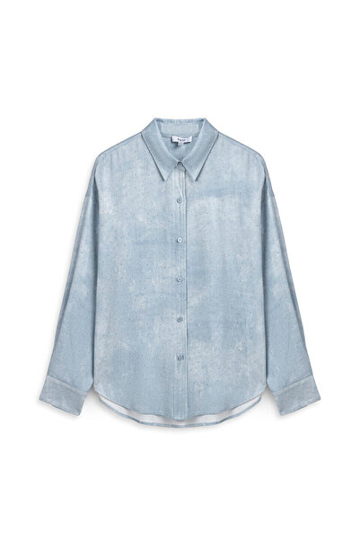 Twist HOTFIX BASKILI OVERSIZE GÖMLEK