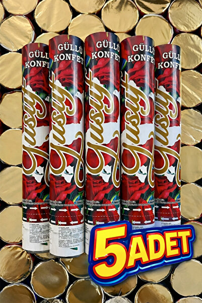 ZEYMERADE 5 Adet Güllü Konfeti, Kına Gecesi Düğün Parti Söz Nikah Nişan Bride...