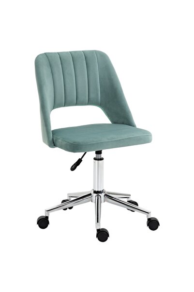 OEM Ergonomic office chair, steel/polyester/nylon, petrol green/silver, 49 x ...