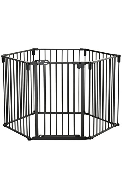 OEM Re-Bloom Πύλη Ασφαλείας για Σκύλους, Ατσάλι/Πλαστικό, Μαύρο, 362.5 x 2 x ...