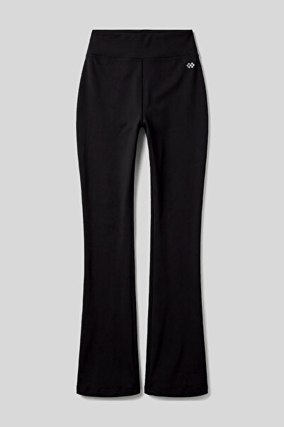 TOMMY LIFE Black Stretchy High Waist Sports Women's Spanish Leggings - 94686