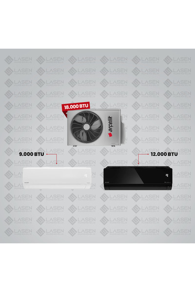 Arçelik 1+2 Multi Sistem Klima / 18100 Md Pro Dış Ünite ( 9.000 BTU BEYAZ + 1...