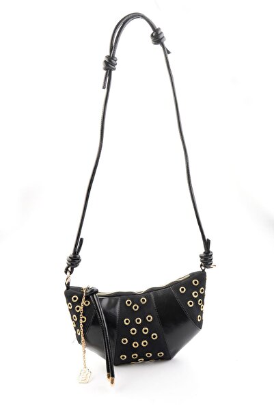 Bambi Μαύρη γυναικεία τσάντα ταχυδρόμου C06257680442