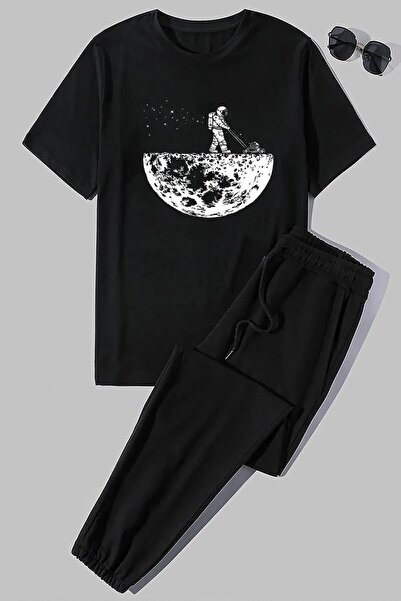 Gollinger Women's Printed 2-Piece Tracksuit Set - Crew Neck T-shirt Jogger Sw...