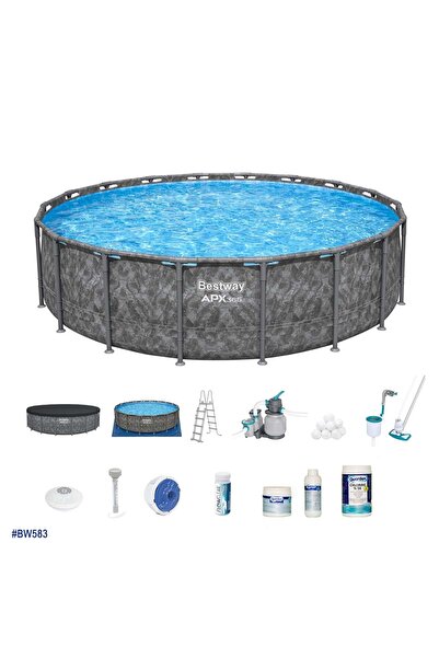BESTWAY ® APX 365™ 561KC Yuvarlak Prefabrik Havuz Seti 549cm x 132cm BW583