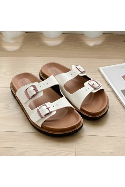 FASHION Everyday Dual Strap Comfort Slides for Women