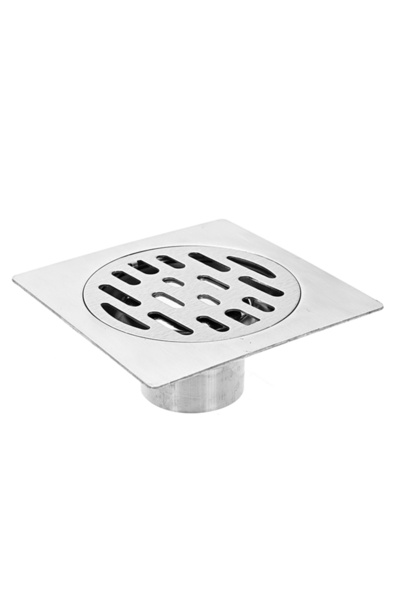 Lawazim Stainless Steel Floor Drain - 10x10cm, 150g - Floor Drain with Intern...