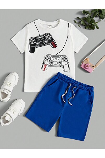 By Layina Unisex t-shirt shorts combination with children's print - children'...