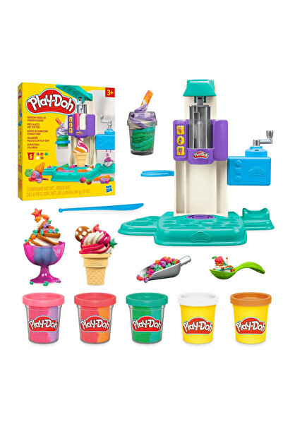 Play Doh Play-Doh Gökkuşağı Girdaplı Dondurma Oyun Seti G0028
