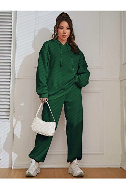 EYAX MODA Σετ φόρμας Unisex με κουκούλα Oversize