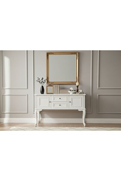 Vivense Olivia Country İskandinav Konsol, Lake Beyaz