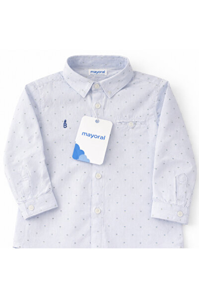 MAYORAL Baby Boy Cotton Shirt Long Sleeve Blue 36 Months 2114