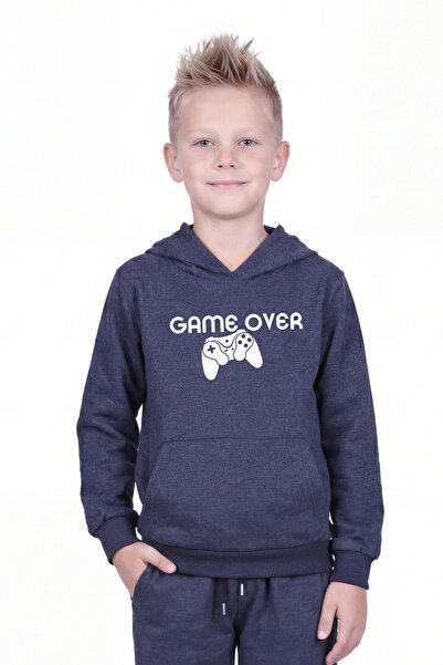 panios kids Μπλούζα καγκουρό για αγόρια με τσέπες καγκουρό και λεπτομέρεια στ...