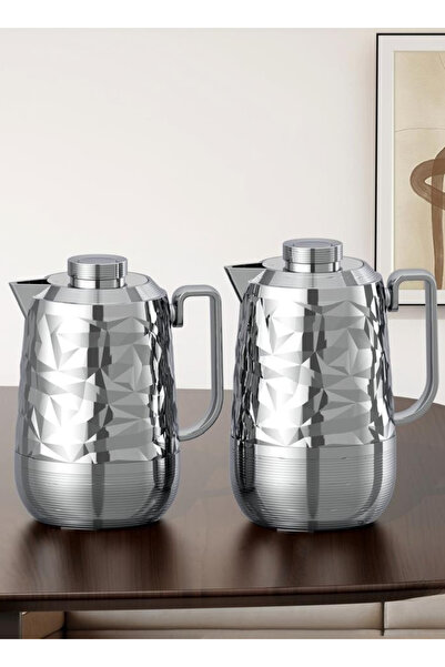 ALQANNAS طقم ترامس 2 حبة لشاي والقهوة سعة 1 لتر و 0.7 لتر اصلية تحفظ الحرار م...