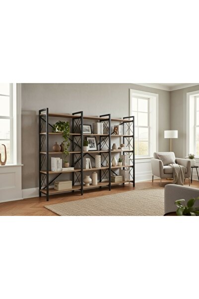 Vivense Tahtalia Metal Kitaplık, 5 Raflı