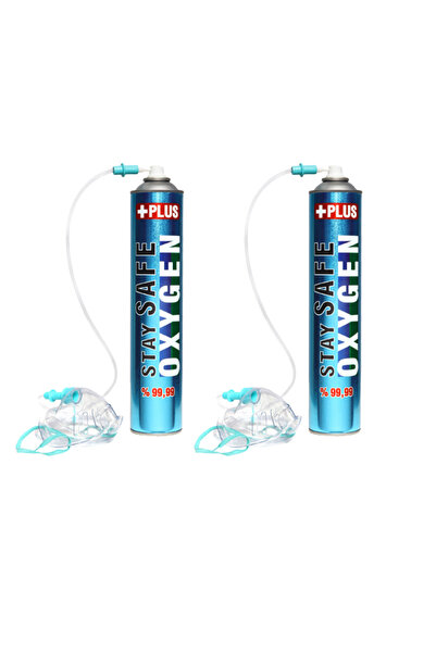 Stay Safe TAŞINABİLİR OKSİJEN 2 Lİ PAKET - 400 KULLANIMA KADAR
