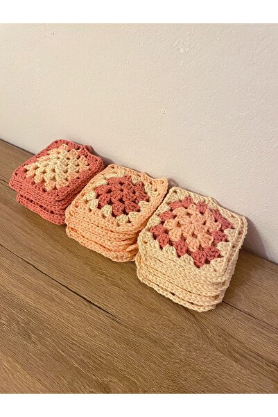 The Cloudish Shop موديل كروشيه جاهز للحياكة اليدوية 30 قطعة نمط مربع الجراني ...