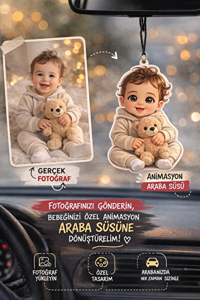 Karikatürlü Araba Dikiz Aynası Süsü
