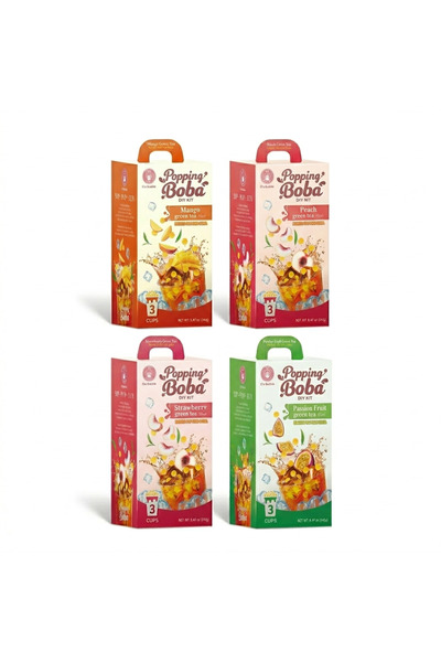 O's Bubble مجموعة بوكس "النكهات": مكس البوبا الفوارة (4 نكهات) | Box: Popping...