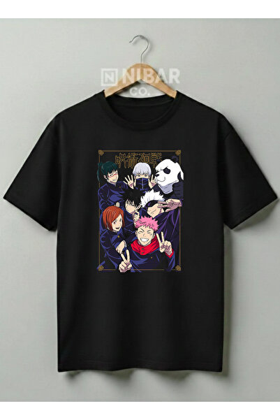 Grafftee Clothing Tricou unisex cu imprimeu anime Jujutsu Kaisen, imprimat pr...