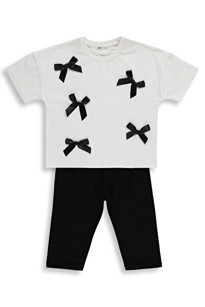 Civil Girls Σετ με φιόγκο για 6-9 ετών - Εκρού