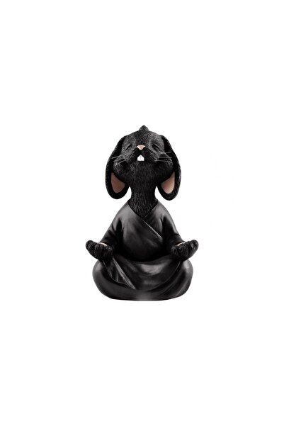 Vivense YOGA YAPAN TAVŞAN BİBLO, SİYAH