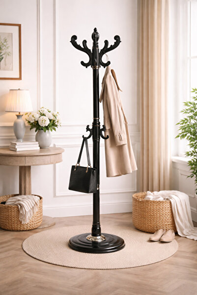 N.zone Luxurious Classic Design Floor Clothing Rack with Multiple Hangers and...