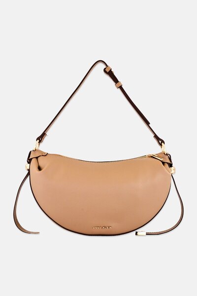 Anne Klein Women Brand Logo Shoulder Bag, Tan