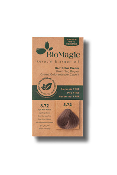 BIOMAGIC 8.72 Light Beige Blonde Hair Color