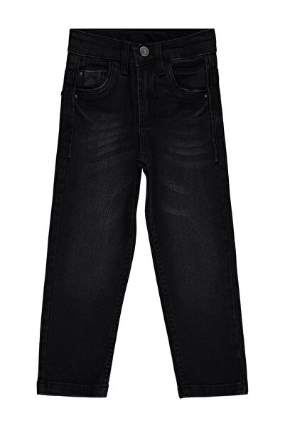 Civil Boys Basic Striped 6-9 Years Old Pants Jeans - Gray