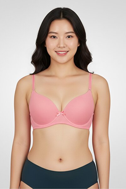 French Affair Women 2Pcs Padded Push Up Bra, Multicolor