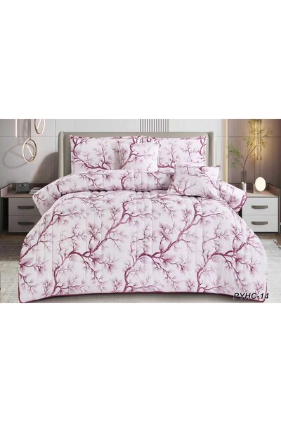 xi Duo Duo Summer Landscape Microfiber Bedspread and Sheet Set, 4 Pieces, Com...