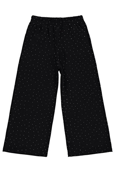 Civil Girls Pantaloni Stoned pentru copii de 10-13 ani - Negri