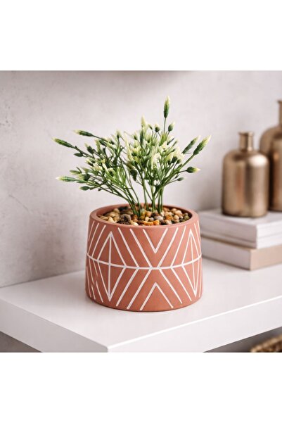 Koopman Plantă artificială decorativă de 16 cm într-o ghiveci ceramică roz cu...