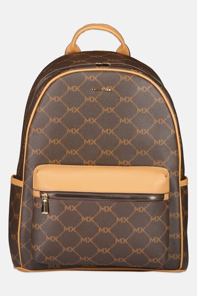 Max Studio Women Brand Logo Backpack, Brown