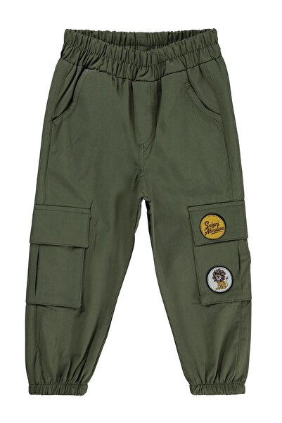 Civil Boys بنطلون باراشوت للأطفال من 2-5 سنوات - كاكي