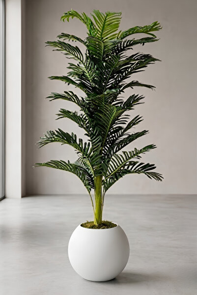 Armada Flora Yapay Areka Ağacı 160 cm - 32 Yaprak & Küre Saksı