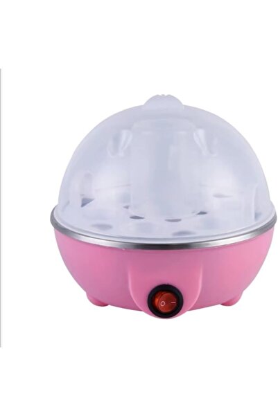 Biki سلاقة بيض كهربائية 350 واط 7 بيضات لون وردي مع فصل تلقائي