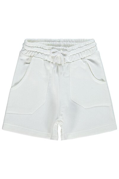 Civil Girls Large Pocket Shorts for 2-5 Years Old - Off-White