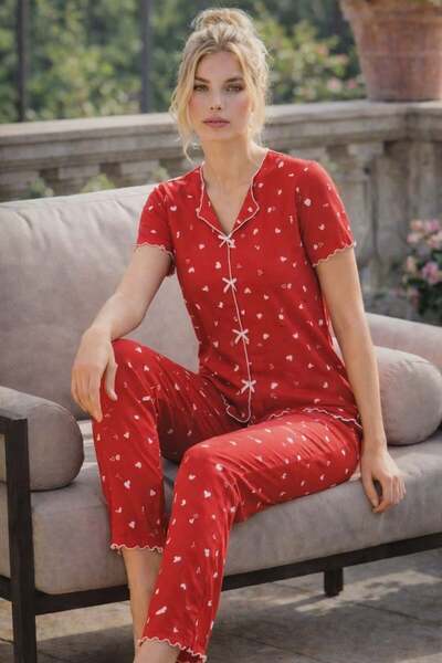 Pemilo Set de pijamale cu mâneci scurte 01599 pentru femei