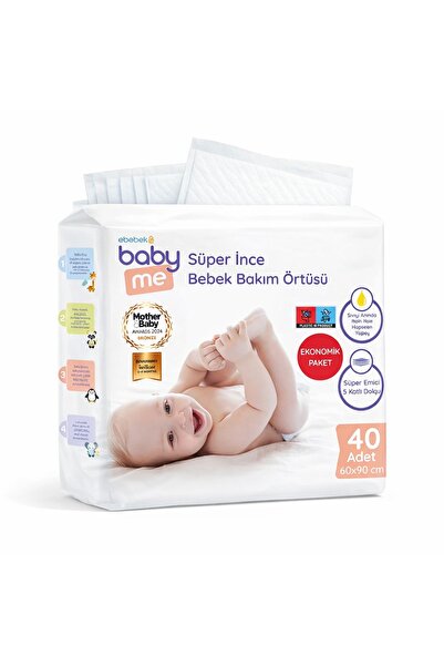 Genel Markalar Baby me Süper İnce Alt Değiştirme Örtüsü 60x90 cm 40 Adet