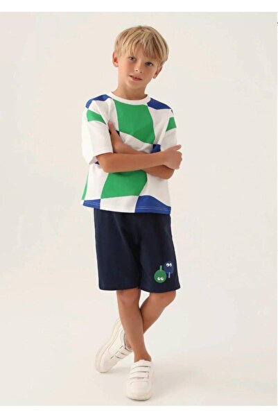 Rolypoly Момчешки пижамен комплект в цвят крем за сервитьори