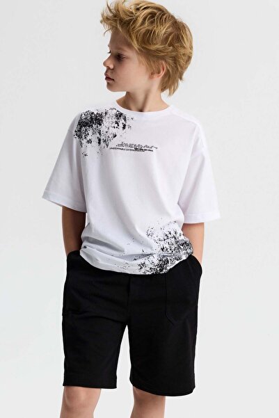 NK Tricou spray pentru băieți 8-14 ani, alb