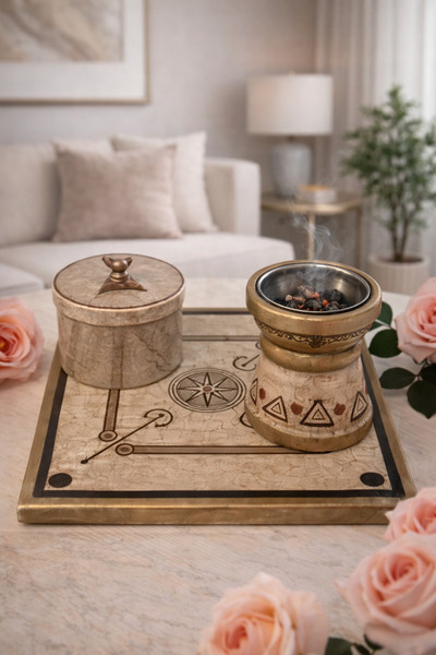 Generic Luxurious 3-Piece Wooden Incense Burner with Incense Box – a Touch of...