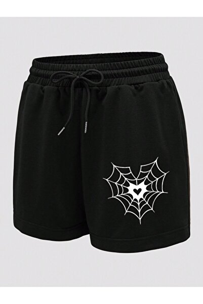 Gollinger Γυναικείο χτενισμένο βαμβακερό σορτς με ελαστικό κορδόνι και στάμπα...