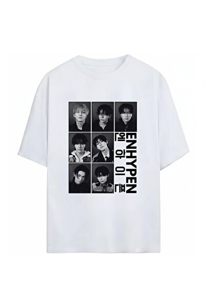 SVART WEAR Enhypen K-Pop Unisex Oversize 100% Cotton T-Shirt
