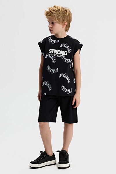 NK Boy's Strong Shorts Set 8-14 Years Black
