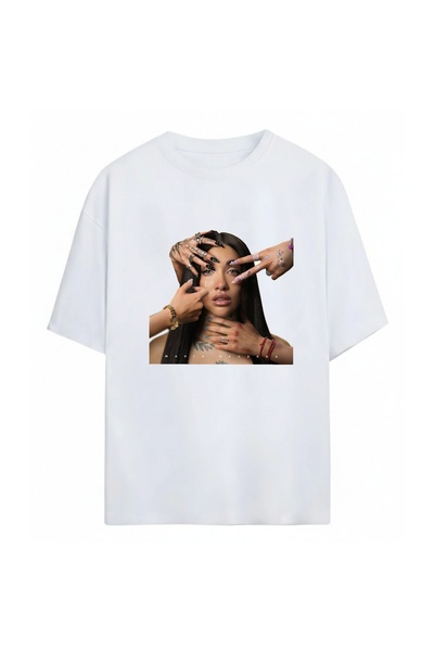 SVART WEAR تي شيرت ماريا بيسييرا للجنسين كبير الحجم مصنوع من القطن بنسبة 100%