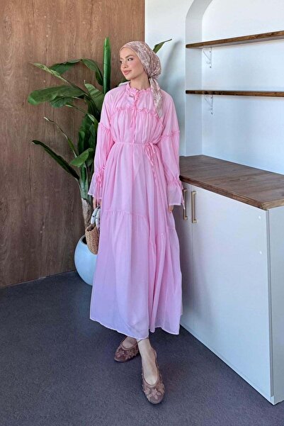 Hazamoda Jale Tulle Dress Pink