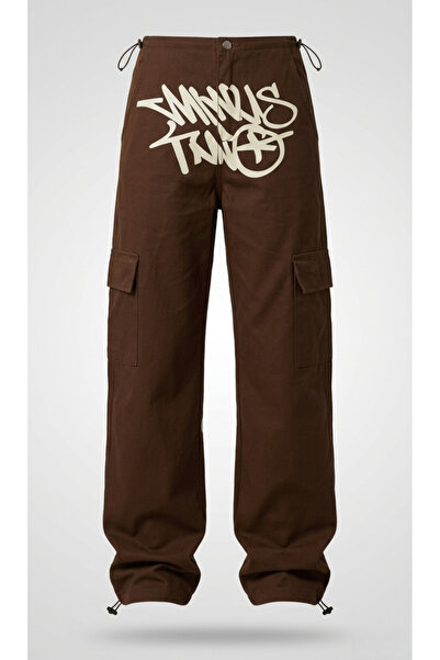 8line Brown Grunge Cargo Pants